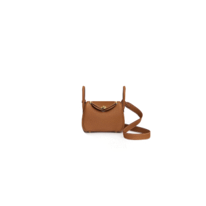 Hermes Lindy Mini Bag Silver hardware Gold hardware (Brown)